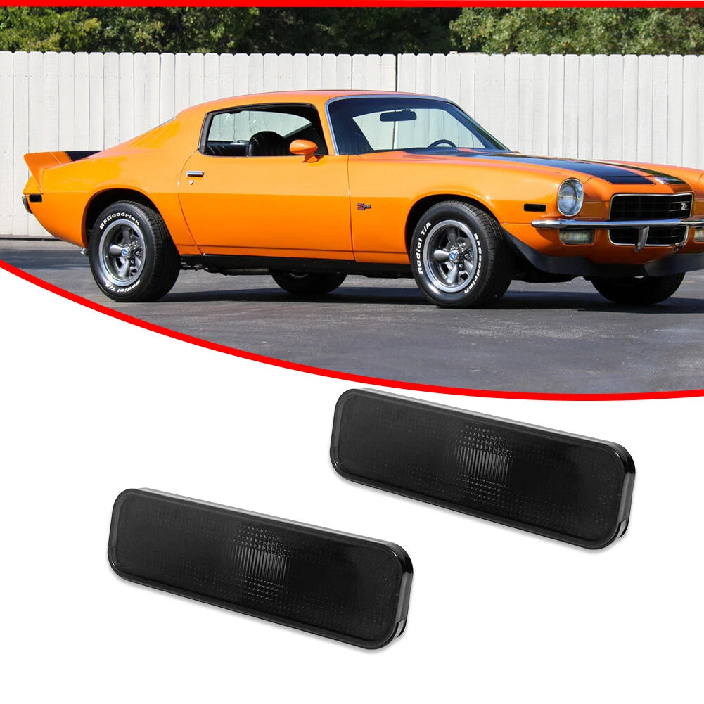 Smoked Side Marker Signal Lights for Chevy Camaro (1970–1977)