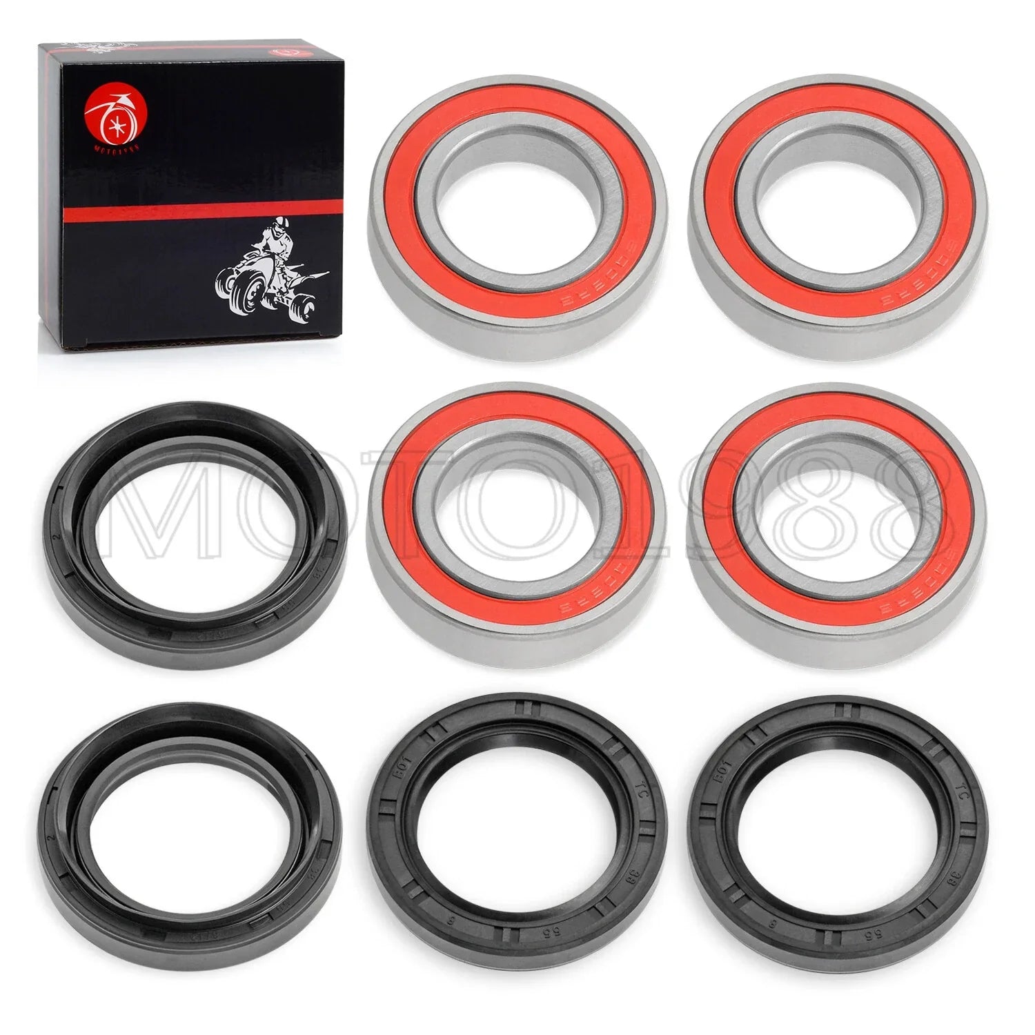 Front Wheel Bearings Seal Kit for Yamaha Big Bear 350/400