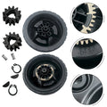 Set of 2 Lawn Mower Wheels and 12 Teeth Drive Gear for Honda