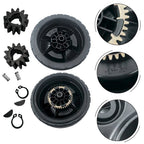 Set of 2 Lawn Mower Wheels and 12 Teeth Drive Gear for Honda