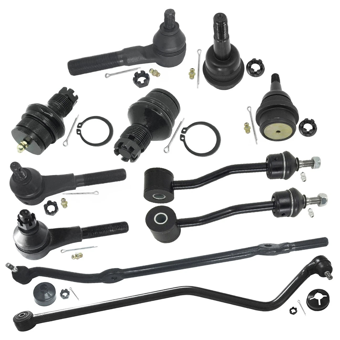 11pc Front Suspension Kit for Jeep TJ Wrangler (1997–2006)