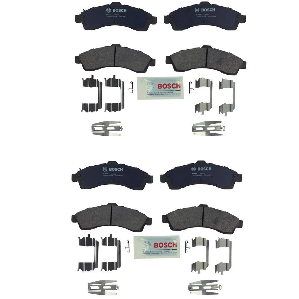 Set of 4 Bosch QuietCast Ceramic Disc Brake Pads for Buick Chevy GMC Isuzu