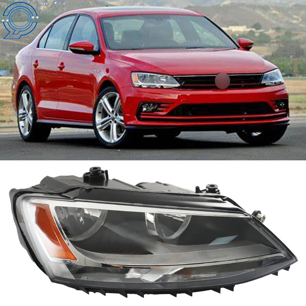 Passenger Headlights for Volkswagen Jetta (2011–2018) Halogen Factory Style
