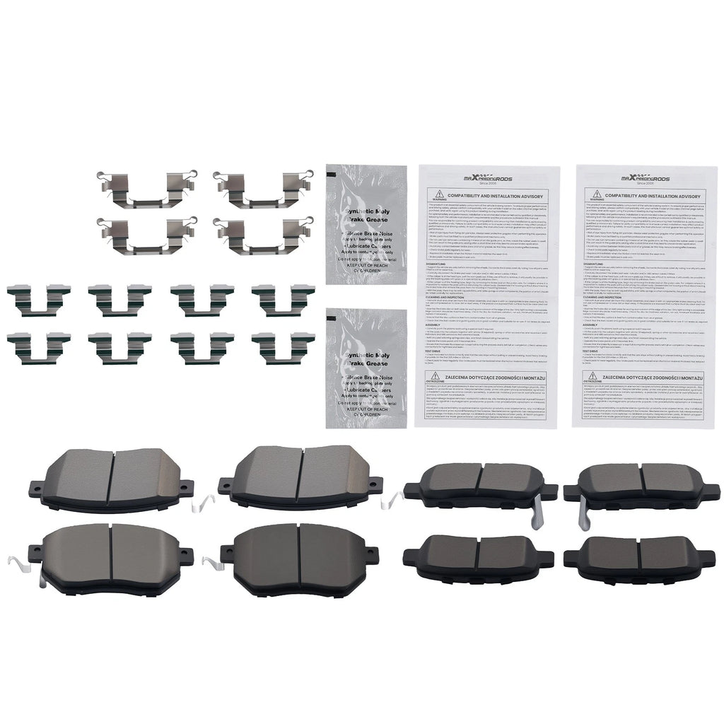 Set of 4 Ceramic Brake Pads for Nissan Altima/Maxima (2004–2006)