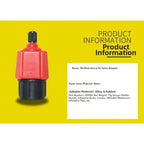Air Valve Adapter for Car Tires (Alloy & Rubber Construction)