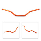 1 1/8" Mid Handlebar Fat Bars for Dirt Pit Bike Motorcycle ATV MX Orange