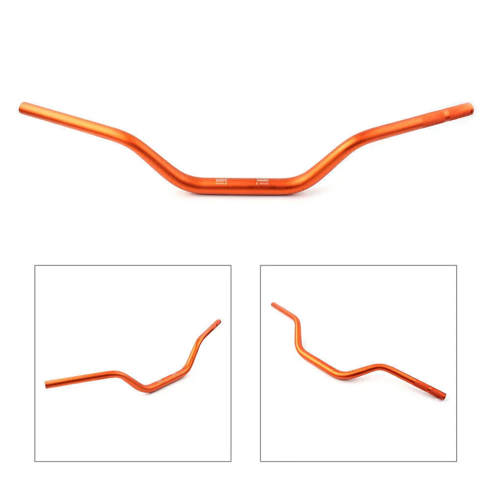 1 1/8" Mid Handlebar Fat Bars for Dirt Pit Bike Motorcycle ATV MX Orange