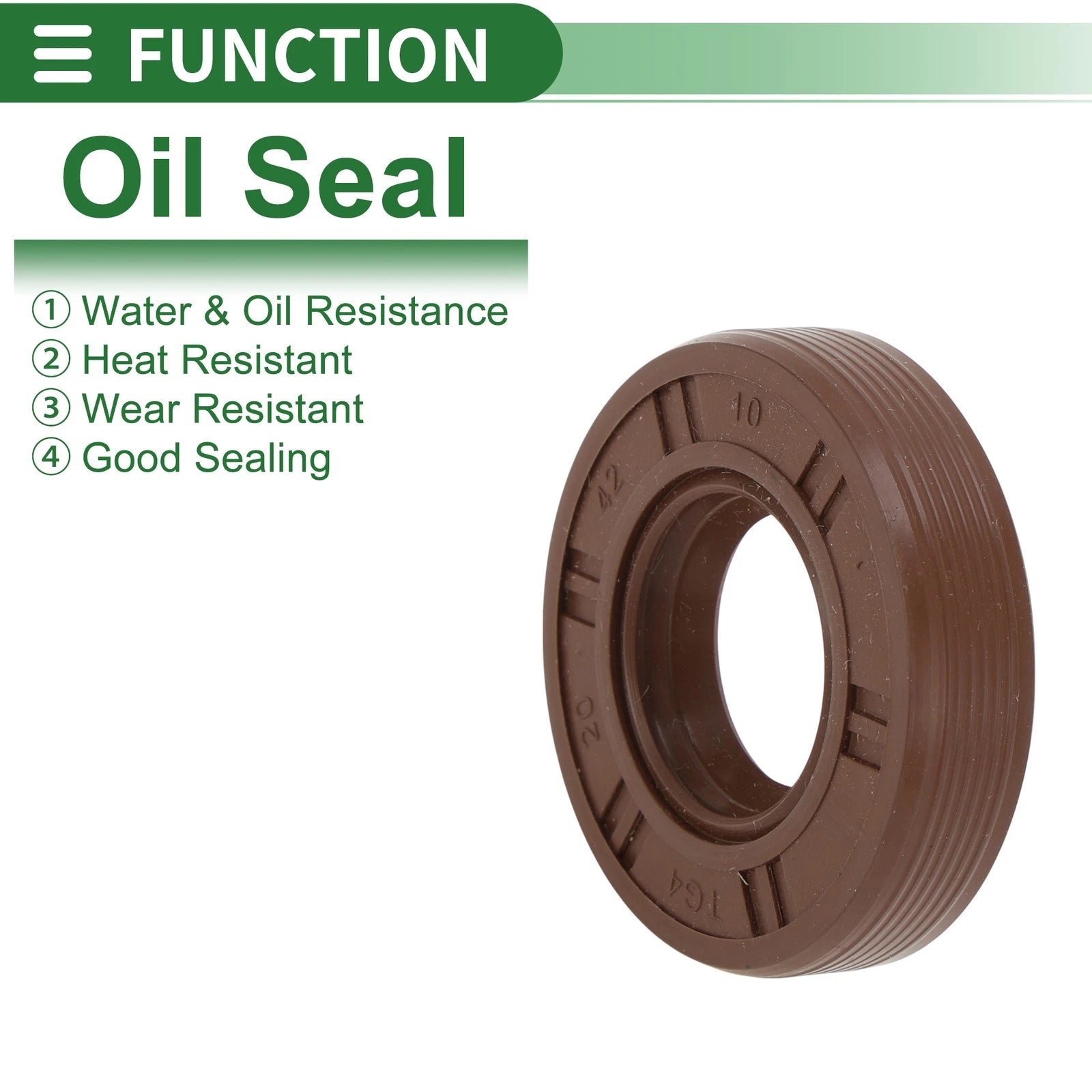 Set of 5 Oil Seal FKM Rubber 20x42x10mm for Various Models 