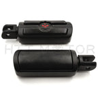 Black Gear Skull Footpegs for Harley FXBB FXBR FXBRS FXLR (2018–2023)