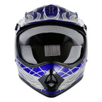 Youth ATV Helmet Goggles Gloves for Kids Motocross Dirt Bike Skull DOT US