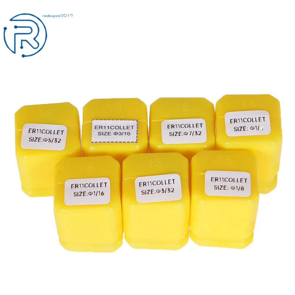 7Pcs ER11 Spring Collet Set for CNC Milling Lathe Engraving Machine