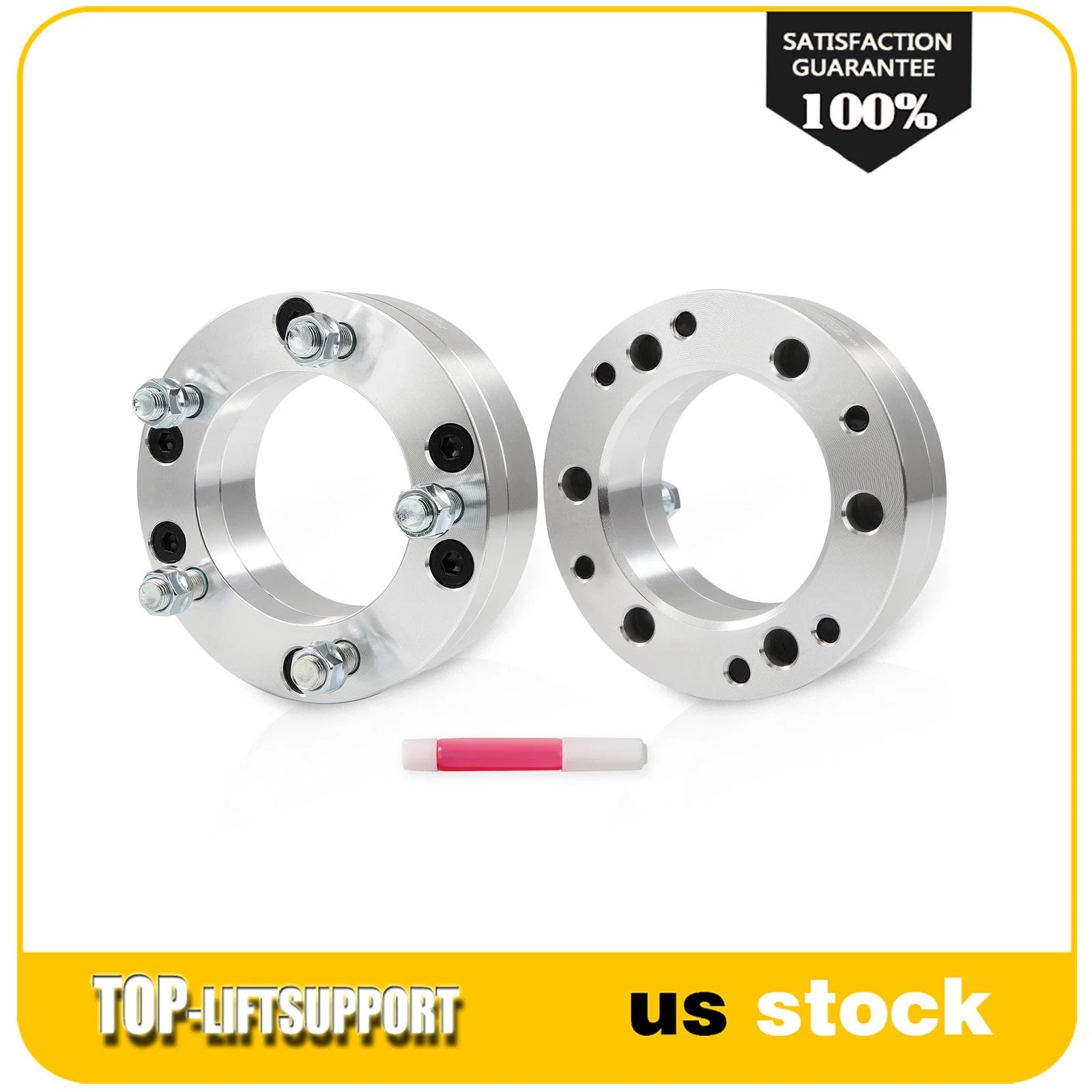 2x 2" Wheel Adapters for Chevy Ram 6 Lug to 5 Lug