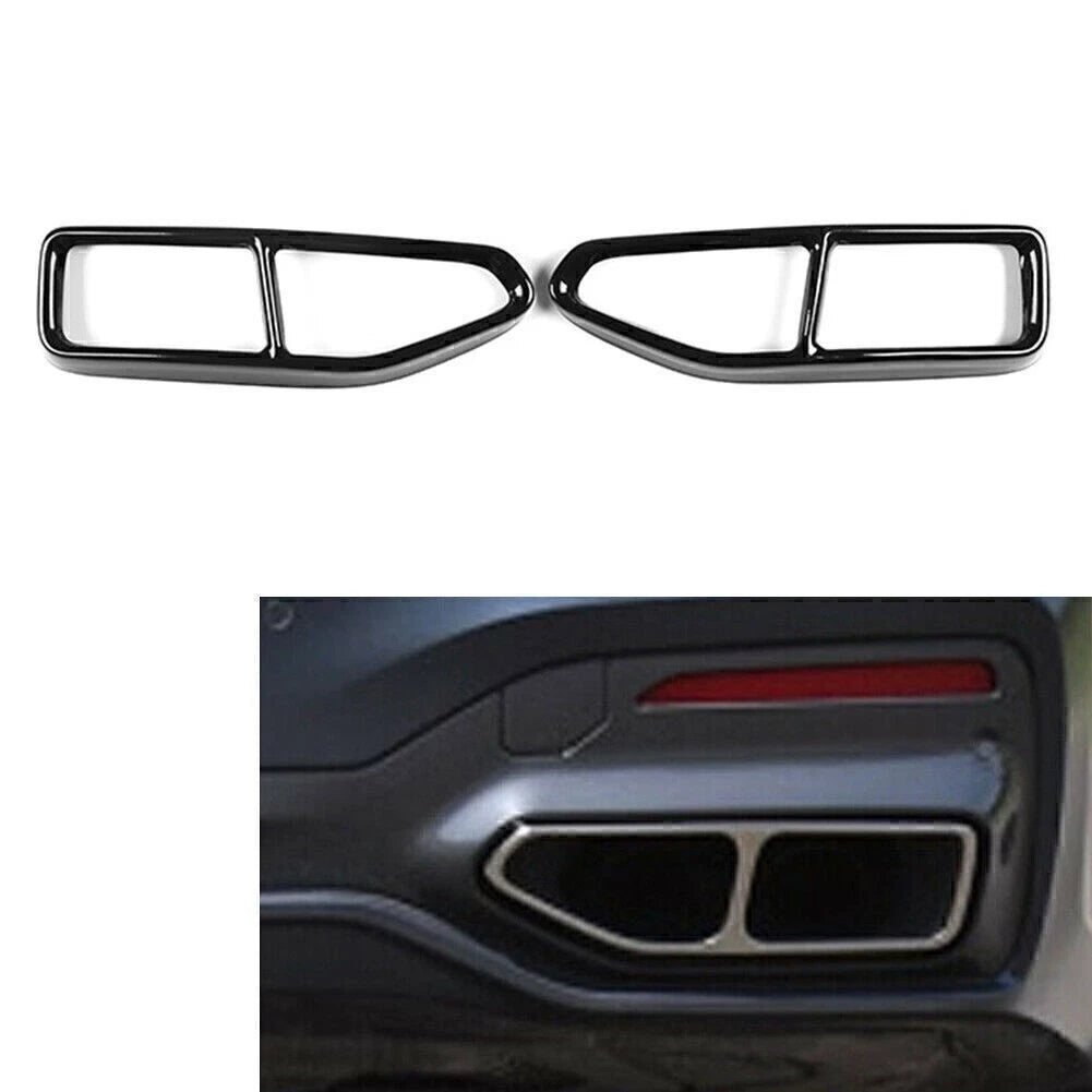 2X Tail Muffler Exhaust Pipe Output Cover Trim for BMW 7 Series (2019–2023)