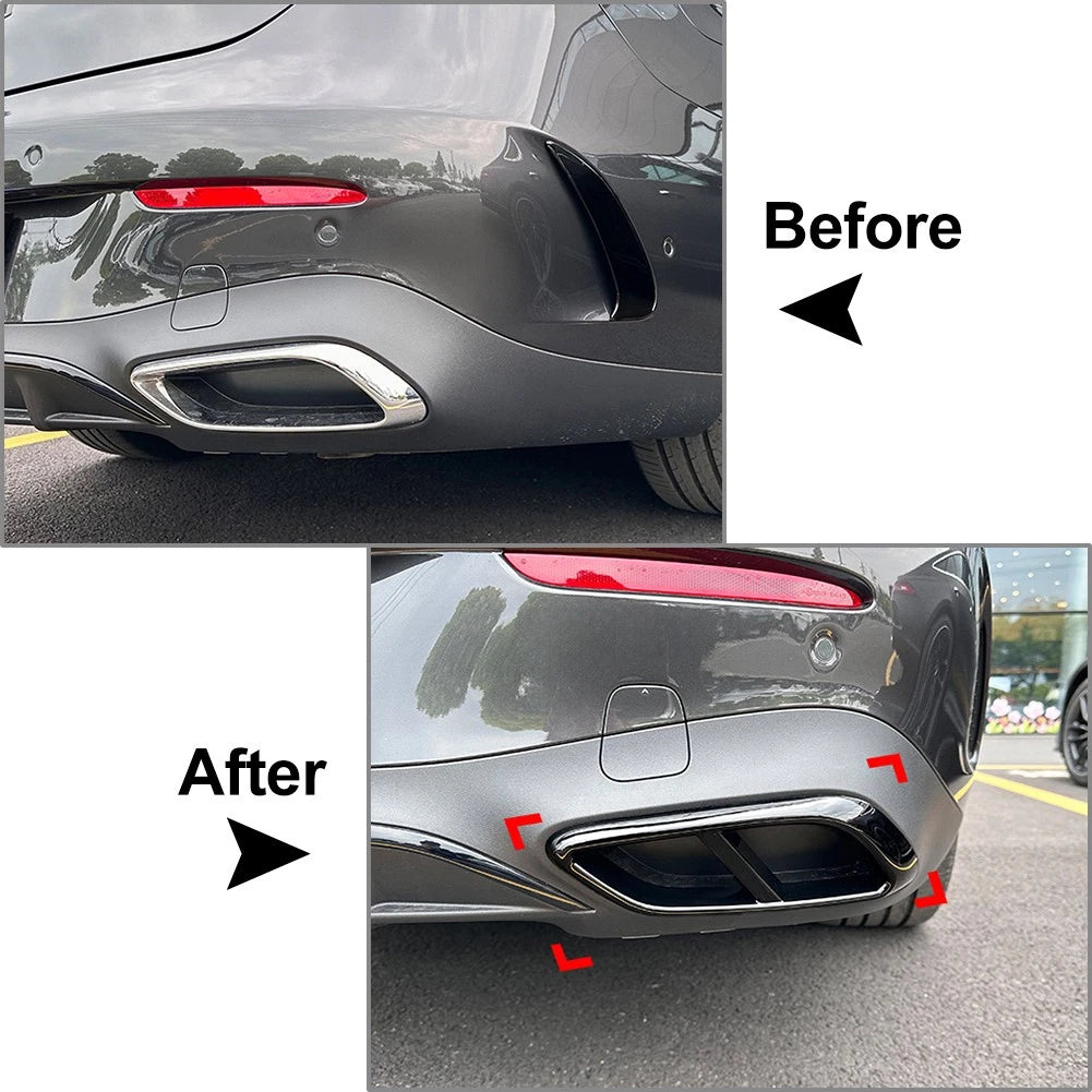 Chrome Throat Exhaust Pipe Outlet Cover Trim for Mercedes-Benz CLE Coupe (2024)