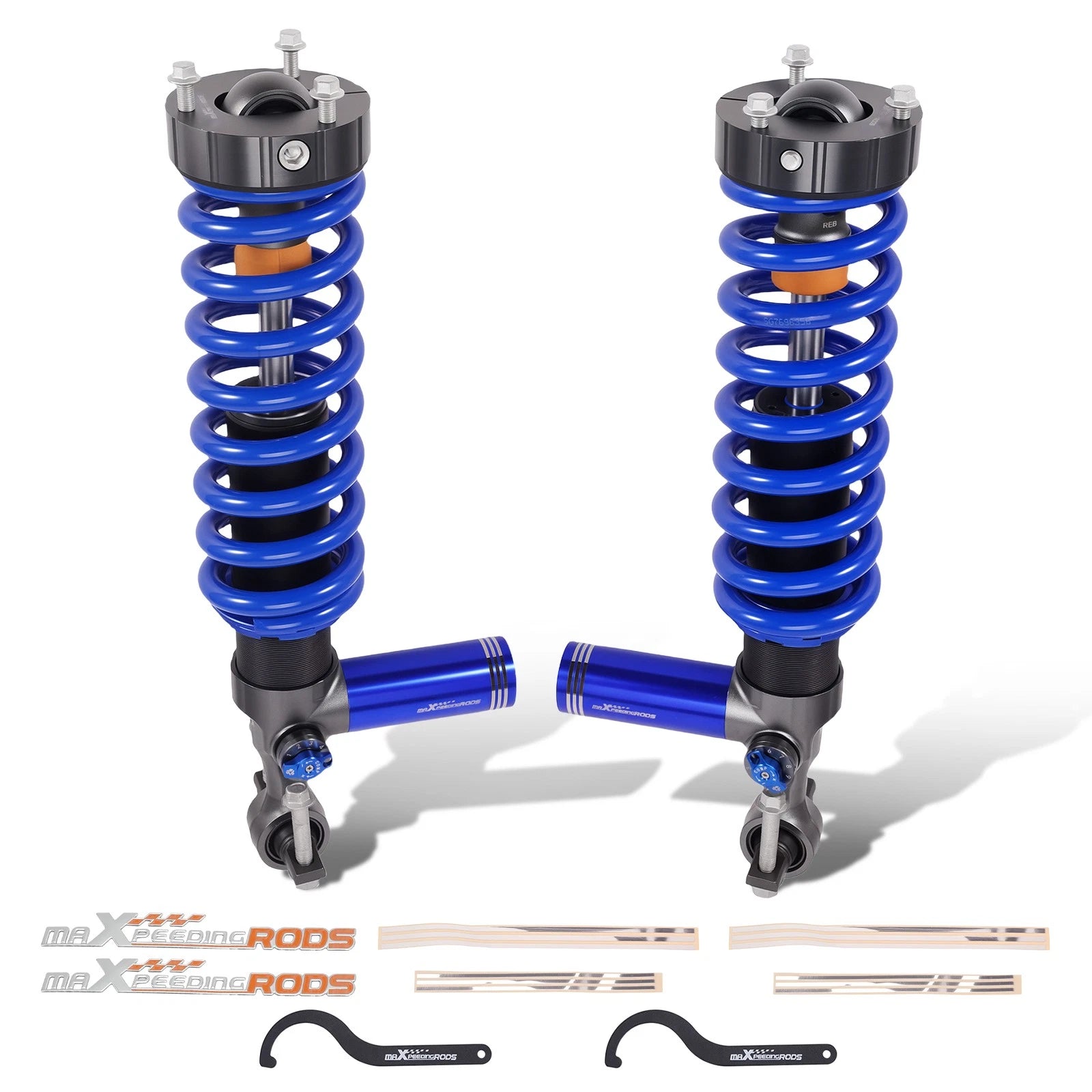 10-Way Damper Adjustable Front Shocks 2-3" Lift For FORD Ranger 2019-2023