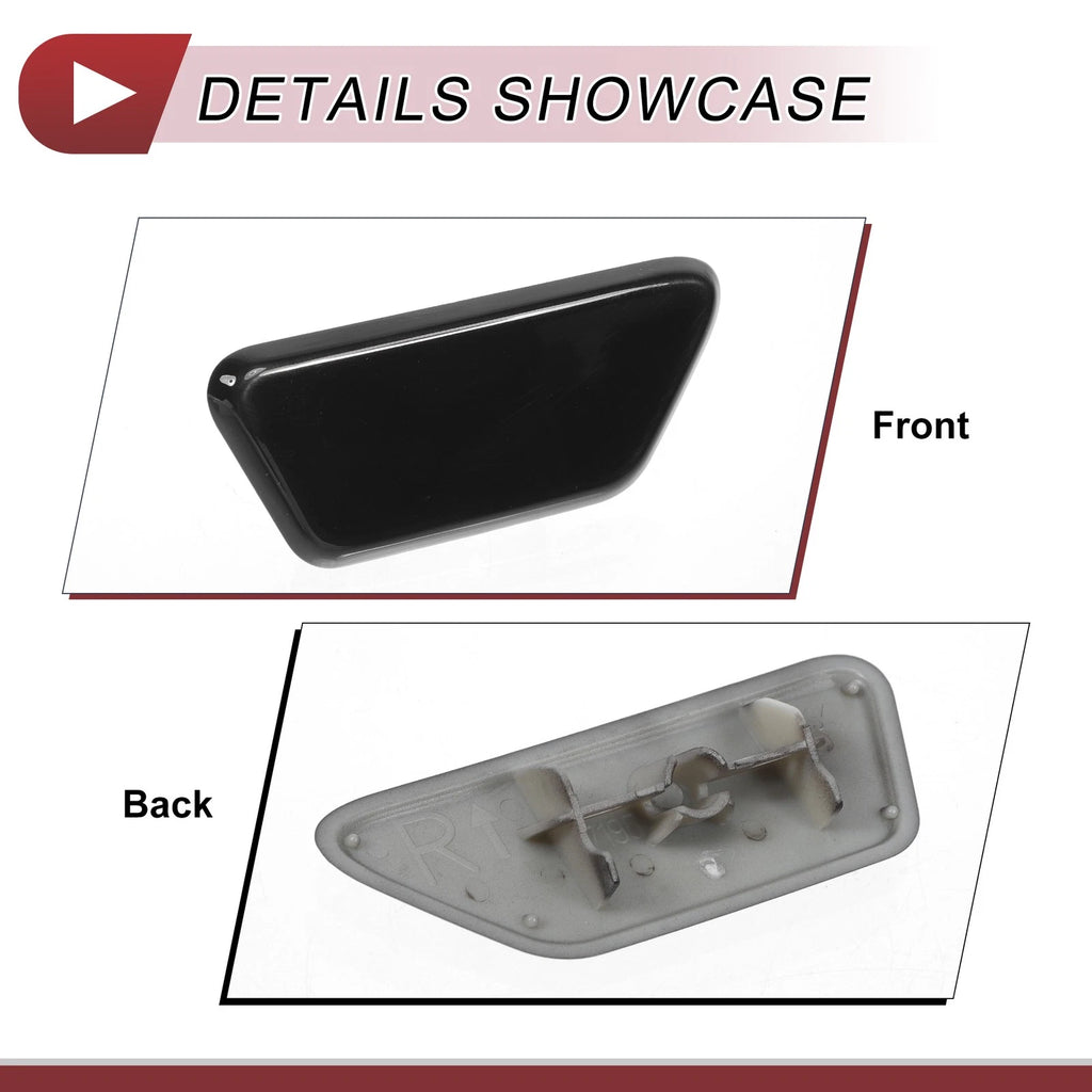 Front Right Washer Nozzle Cover Cap for Mitsubishi Outlander XL (2013–2015) Black