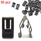 Interior Trim Clips 50PCS Console Metal Retainer Fasteners for Cars