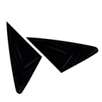 Glossy Black Rear Window Louvers Cover Trim for Audi Q5 (2018-2024)