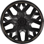 Set of 4 16" Universal Black Snap On Wheel Covers Hub Caps R16