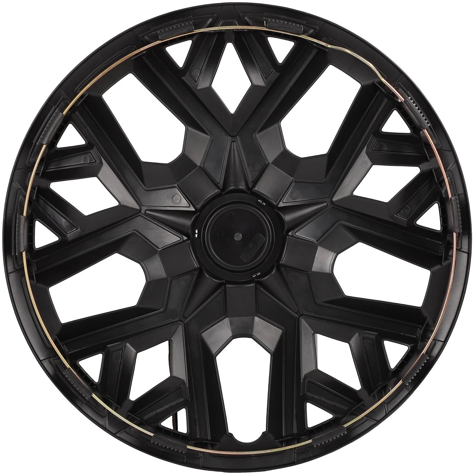 Set of 4 16" Universal Black Snap On Wheel Covers Hub Caps R16