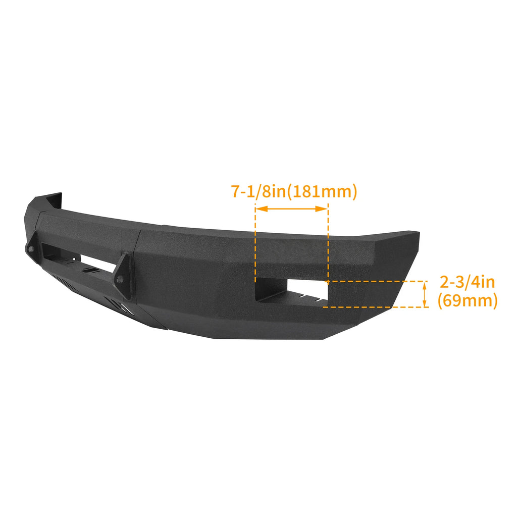Steel Front Bumper for Ford F250 F350 Super Duty (2008–2010) Black Powder Coated