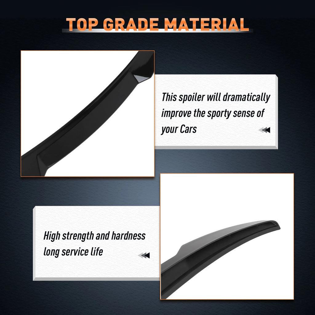 Glossy Black Wing Spoiler for Kia K5 Optima (2021–2023)
