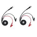 2X BNC Male to Crocodile Clip Test Leads for Oscilloscope