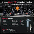 Set of 6 Ignition Coils & Spark Plugs for Mazda Tribute 2009, GMC Acadia UF486