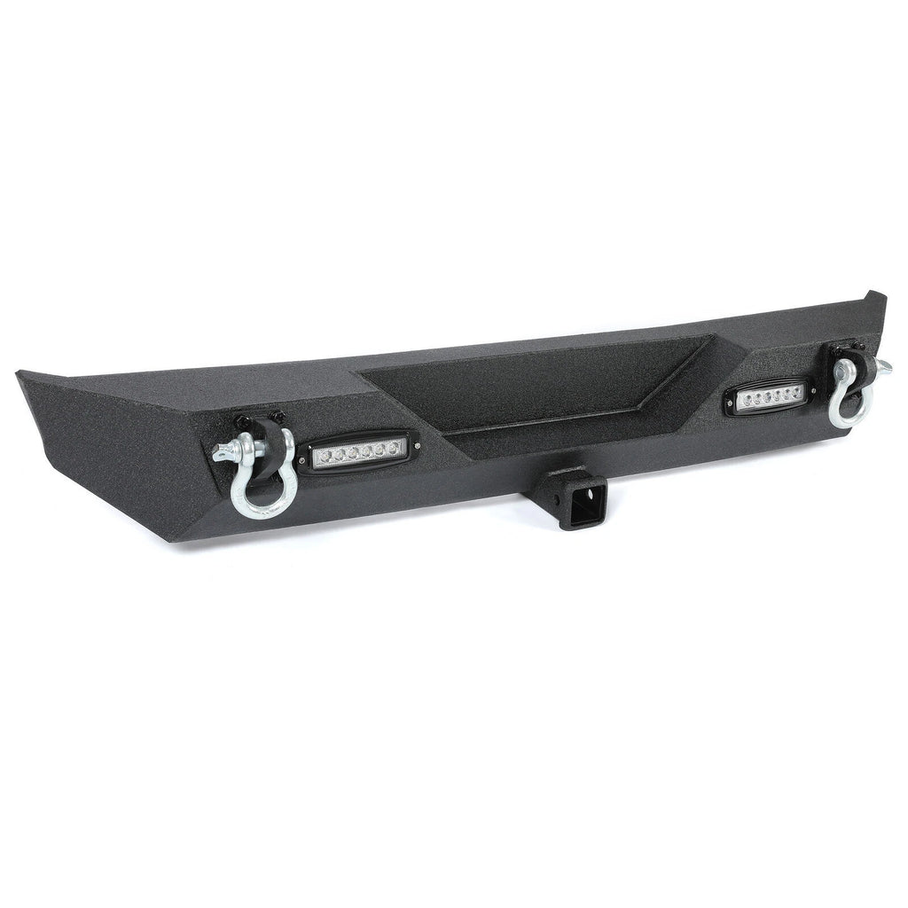 Front Bumper with D-Rings & LED Lights for Jeep Wrangler TJ YJ (1987–2006)