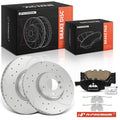 Front Drilled Brake Rotors & Ceramic Pads for BMW F10 (2011–2017)