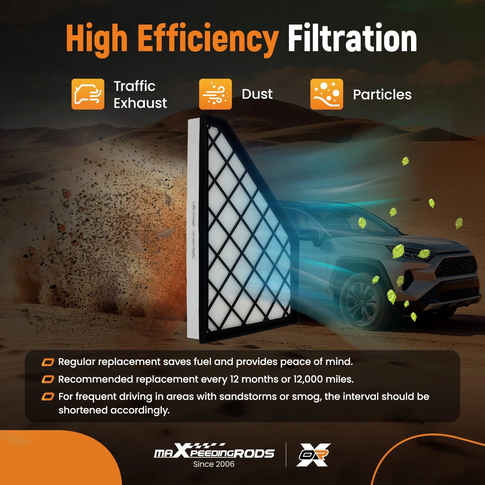 Engine Air Filter for Chevrolet Traverse (2018–2023) 3.6L
