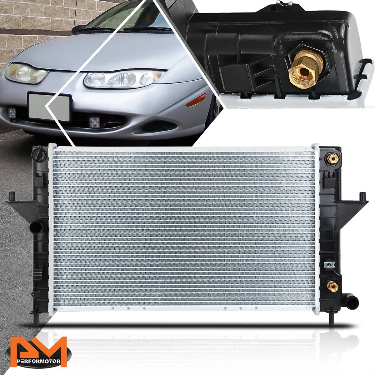 Aluminum Core OE Radiator for Saturn SC1 SC2/SL1 SL2/SW1 SW2 (1994–2002) DPI-2191