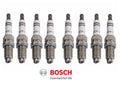 Set of 8 Bosch Super Plus Yttrium Spark Plugs for BMW E36 E38 (#7402)