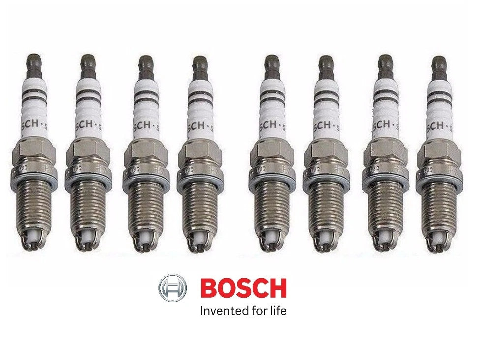 Set of 8 Bosch Super Plus Yttrium Spark Plugs for BMW E36 E38 (#7402)