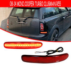 2X LED Red Rear Bumper Reflectors for Mini Cooper Clubman (2008–2014)