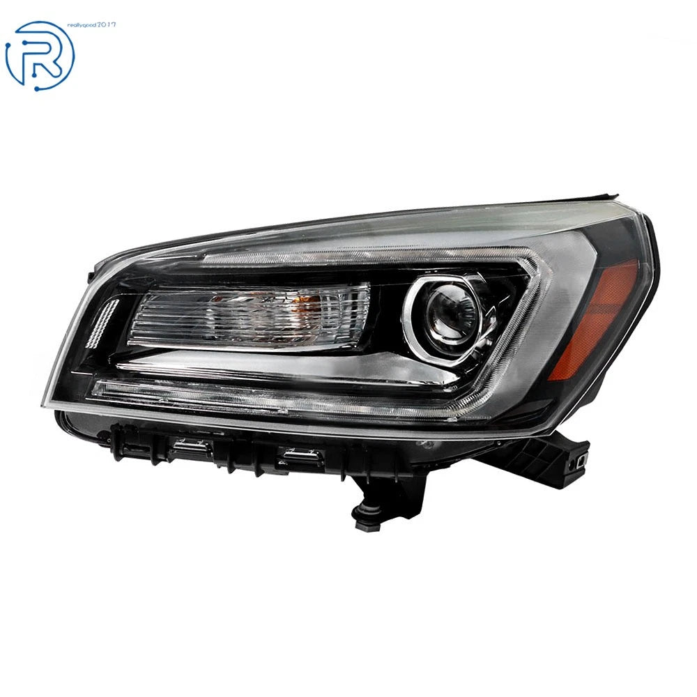 Left Black Halogen Projector Headlight Assembly for GMC Acadia (2013-2016)