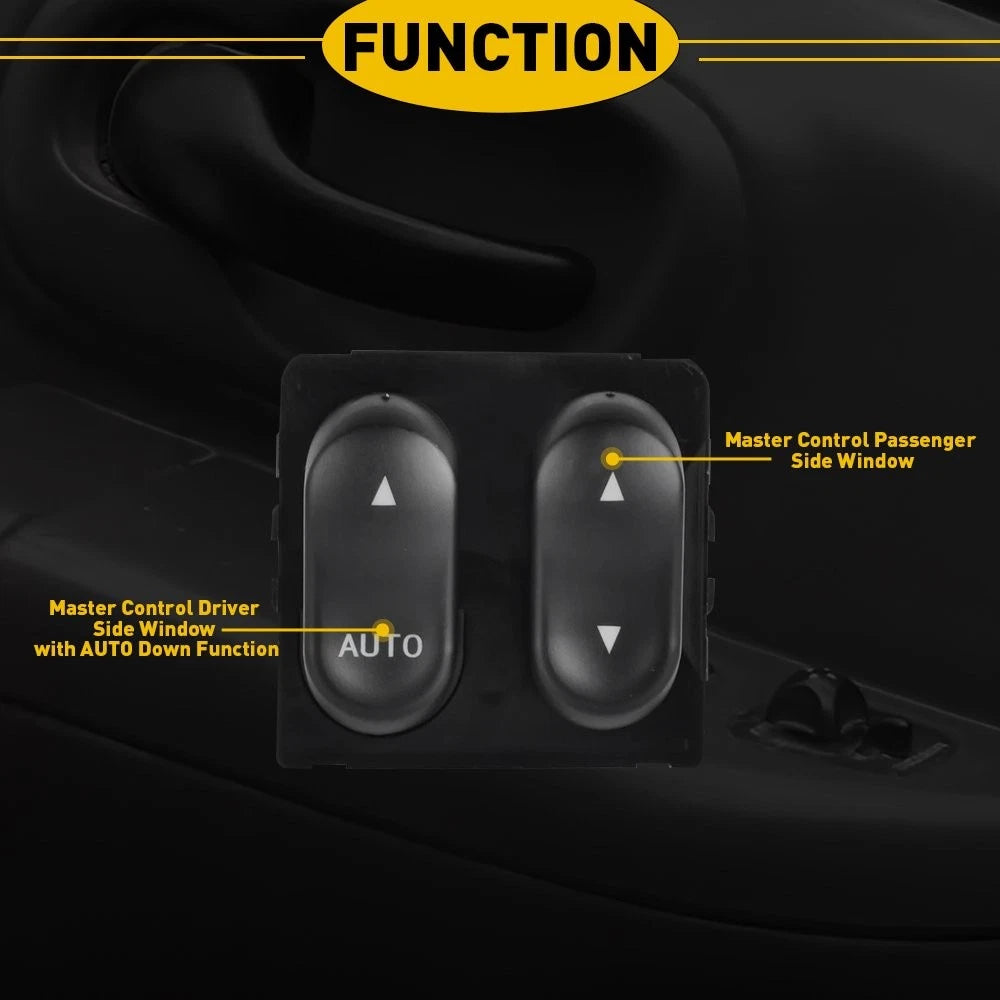 Window Switch for Ford F-150, F-250 (1999–2002) - Front Driver Button