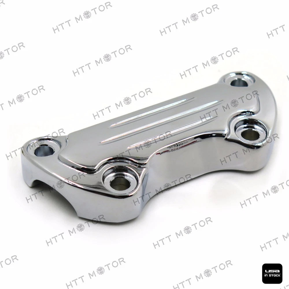Scalloped Handlebar Riser Clamp Chrome for Harley Sportster 1200 (2004–2023)