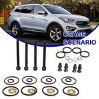 Injector Seal and Bolts Set of 4 for Skoda 1.9 2.0 Engine OEM