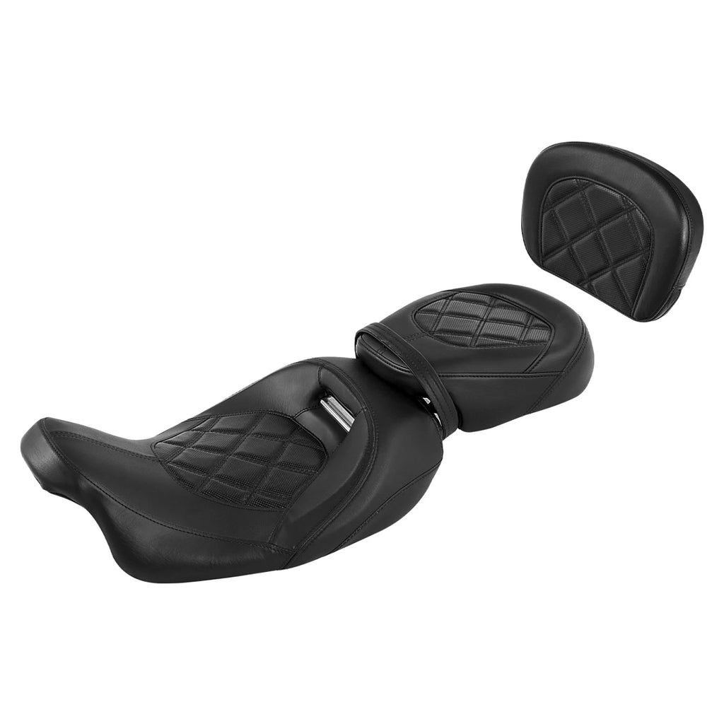Driver Passenger Seat & Pad for Harley Touring Electra Road Glide (2009–2023)