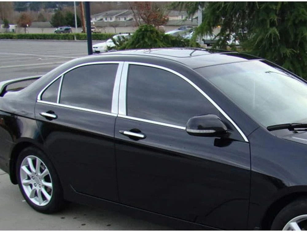 4pc. Luxury FX Stainless Steel Pillar Post Trim for 2004-2008 Acura TSX