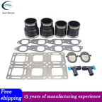 2 Sets Exhaust Manifold Kit for Mercruiser 330-370 V8 GM 454 502 CID (1981–2023)