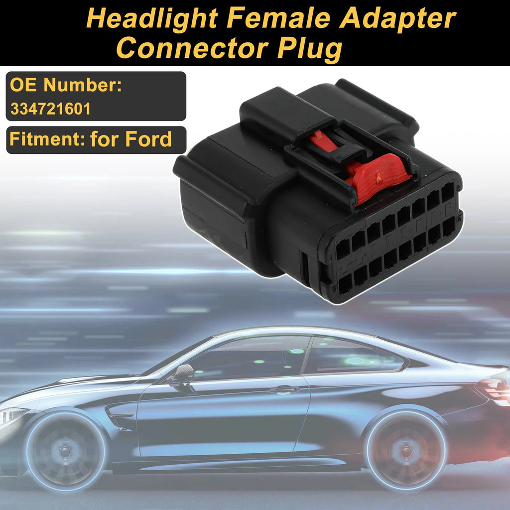 16 Pin Headlight Connector Plug for Ford (Female Adapter)