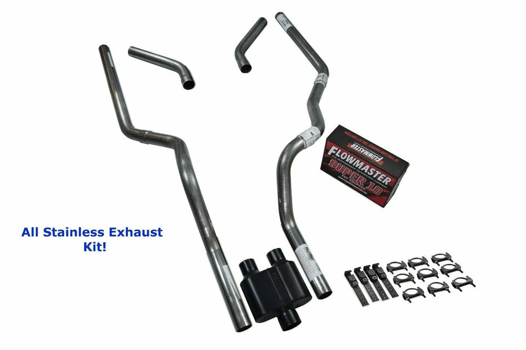 Dual Exhaust for Chevy GMC 1500 (1988–1995) Flowmaster Super 10 Corner Exit