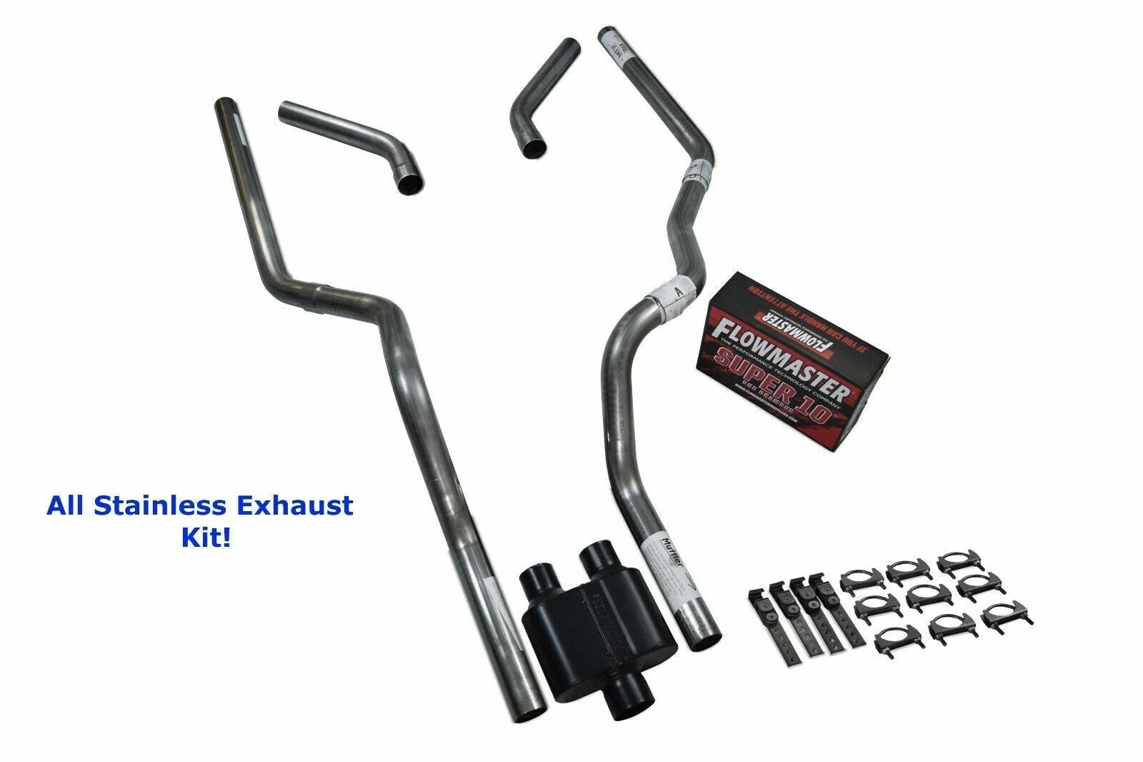 Dual Exhaust for Chevy GMC 1500 (1988–1995) Flowmaster Super 10 Corner Exit