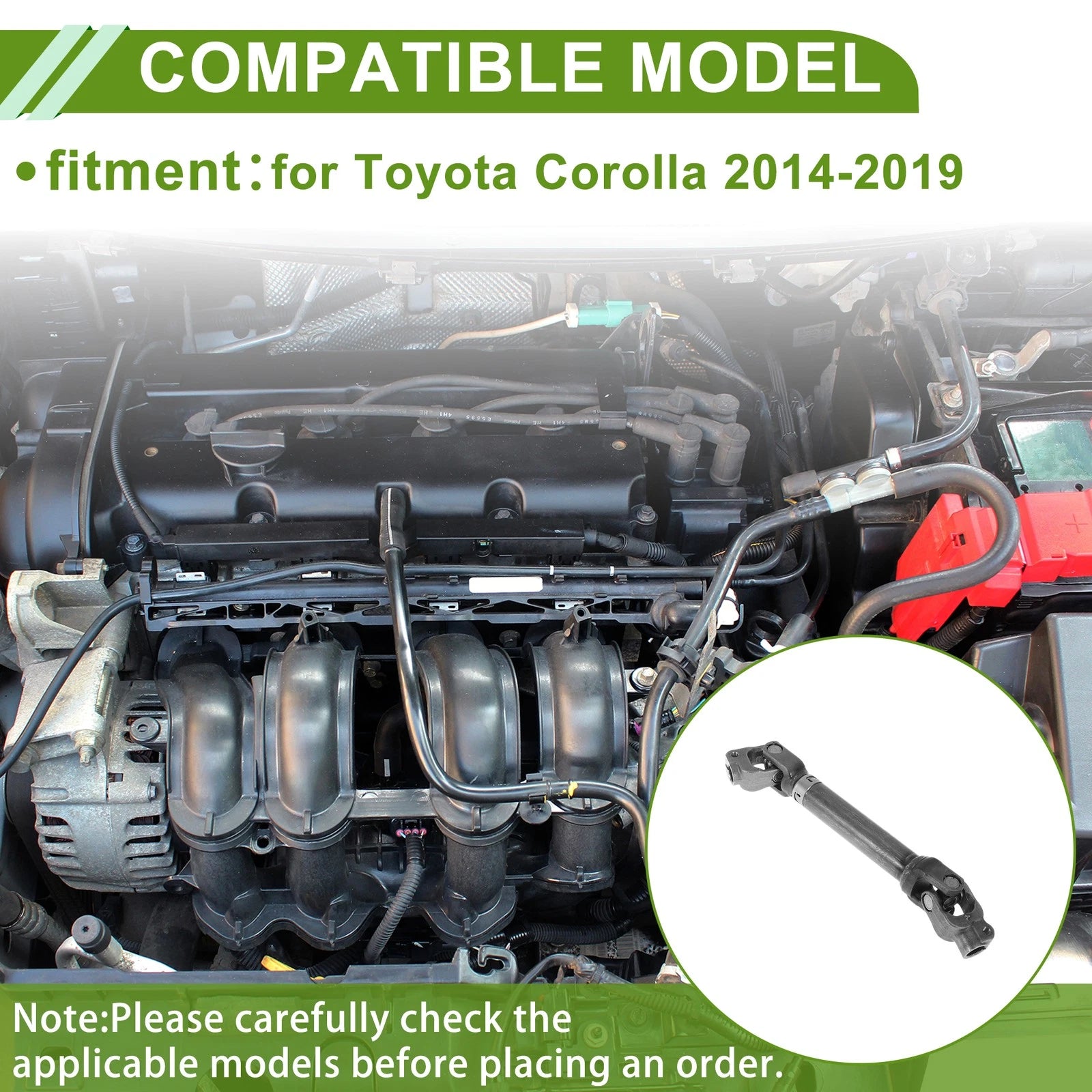 Steering Column Shaft for Toyota Corolla (2014–2019) No. 4526002170 Metal