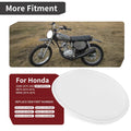 WHITE FRONT SIDE NUMBER PLATE for Honda Z50R XR75 MR50 (1974–1987)