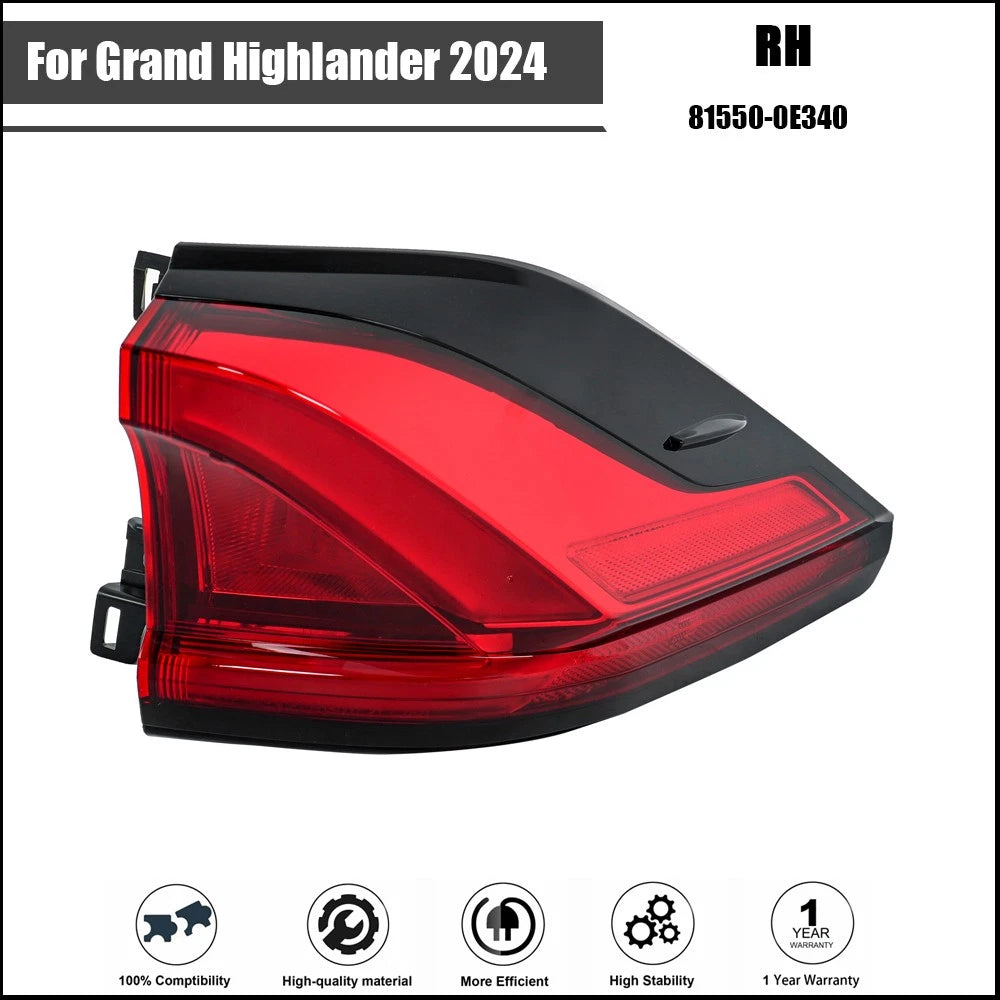 LED Rear Outer Tail Light for Grand Highlander (2024)