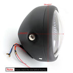 6.5" Projector White Light LED Headlight Lamp for Cafe Racer Custom Bobber