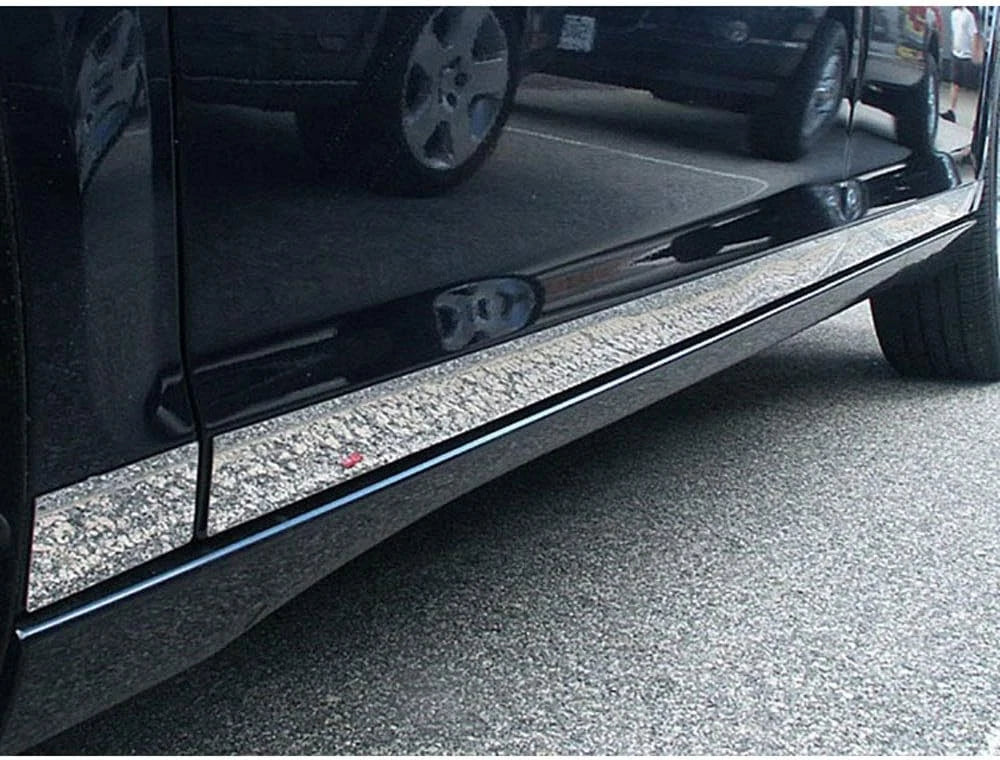 8p Luxury FX Chrome 2' Rocker Panel Molding (w/Crease) for 2007-2009 Saturn Aura
